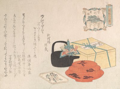 Zátiší, Návrh Yogoyomi, Obrazový kalendář, 1816. od Unbekannt