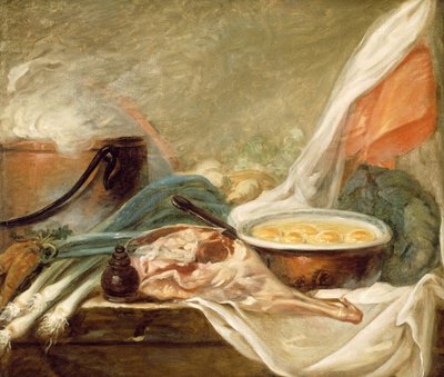 Zátiší s vejci a skopovou kýtou, 178090. od Unbekannt