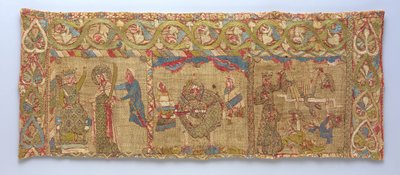 Stole s mučednickou smrtí svaté Kateřiny, německy, ca. 1200. od Unbekannt