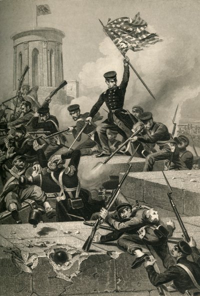 Storming of Chapultepec, 1878. od Unbekannt