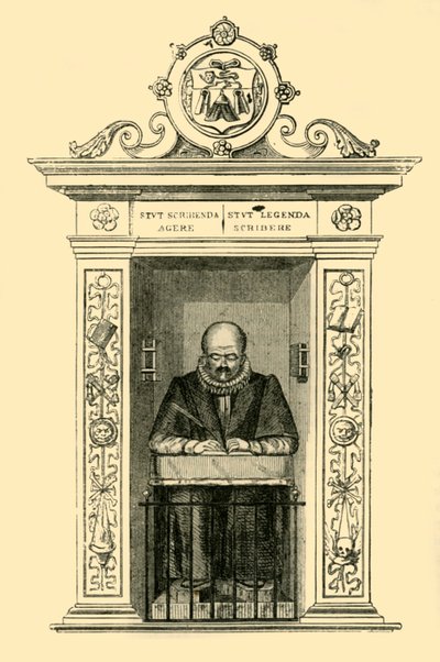 Stowsův památník v St. Andrew Undershaft, c1872. od Unbekannt
