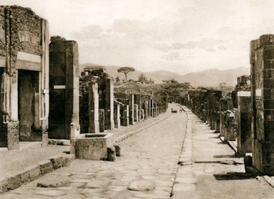 Strada dell Abbondanza, Pompeje, Itálie, 1900 od Unbekannt