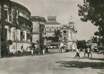 Strand Road, Rangún. - Pošta, Imperial Bank of India. Celnice v dálce, 1900. od Unbekannt