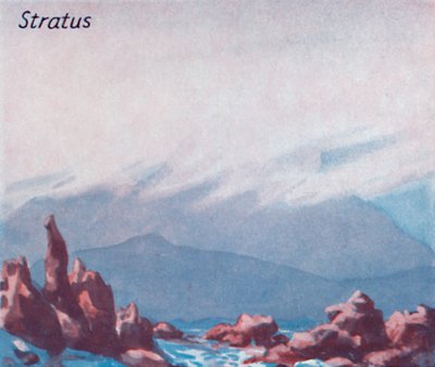 Stratus - Tucet hlavních mrakových forem na obloze, 1935 od Unbekannt