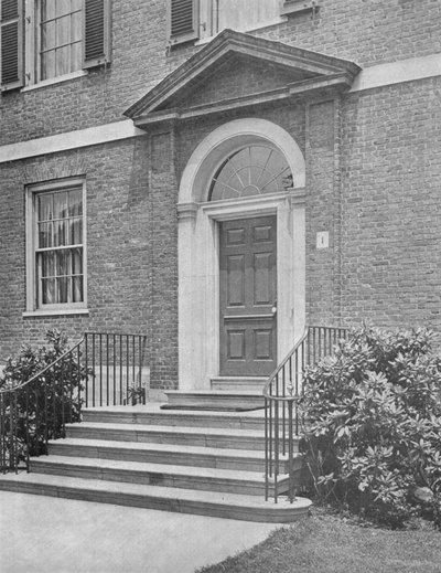Uliční dveře do domu paní WK Vanderbilt, New York City, 1924 od Unbekannt