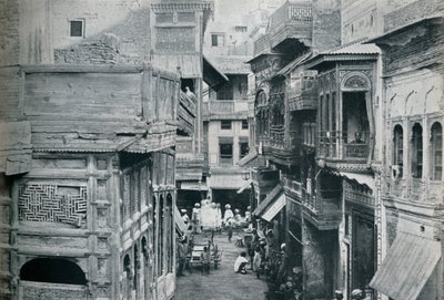Ulice v Lahore, hlavním městě Pandžábu, c1942 od Unbekannt