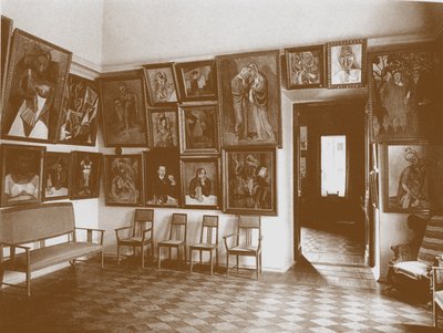 Studie známá jako Picassova místnost v Shchukinsově domě od Unbekannt