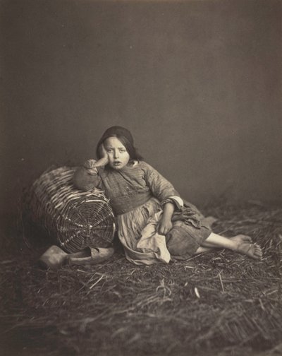 Studie mladé selské dívky, c. 1860. od Unbekannt