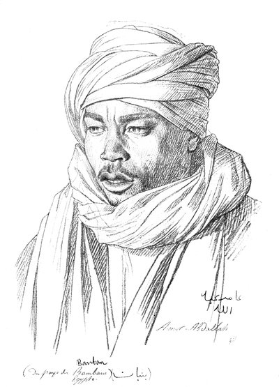Studie o egyptském muži, 1895 od Unbekannt