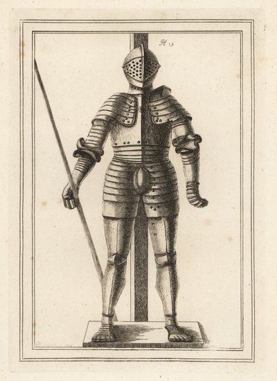 Brnění vyrobené pro krále Jindřicha VIII. ve věku 18 let v Tower of London od Unbekannt