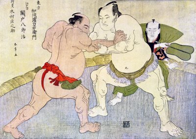 Zápasníci sumo, 1897 od Unbekannt