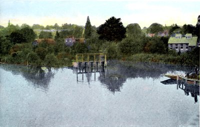 Západ slunce na Temži, Caversham, Berkshire, 20. století od Unbekannt