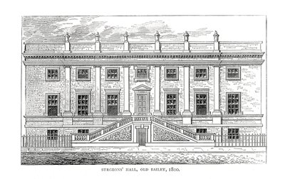 Surgeons Hall, Old Bailey, 1800 od Unbekannt