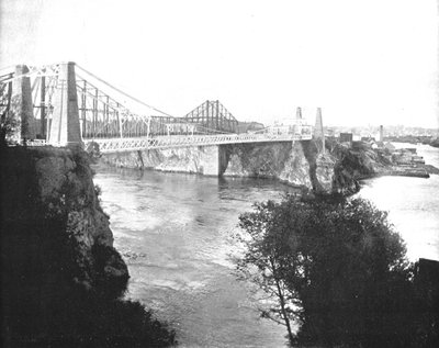 Suspension and Cantilever Bridges, St John, New Brunswick, Canada, c1900. od Unbekannt