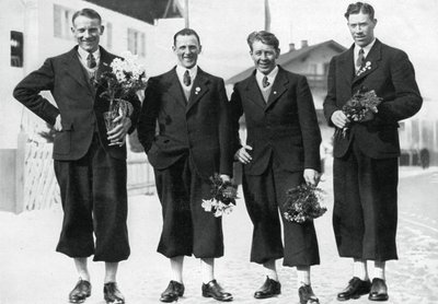 Švédský tým v běhu na lyžích, Zimní olympijské hry, Garmisch-Partenkirchen, Německo, 1936 od Unbekannt