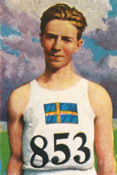 Švédský oštěpař Erik Lundquist, 1928. od Unbekannt