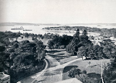 Sydney Harbour a botanické zahrady, c1900. od Unbekannt