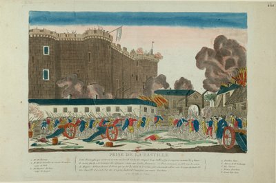 Dobytí Bastily 14. července 1789 1789. od Unbekannt