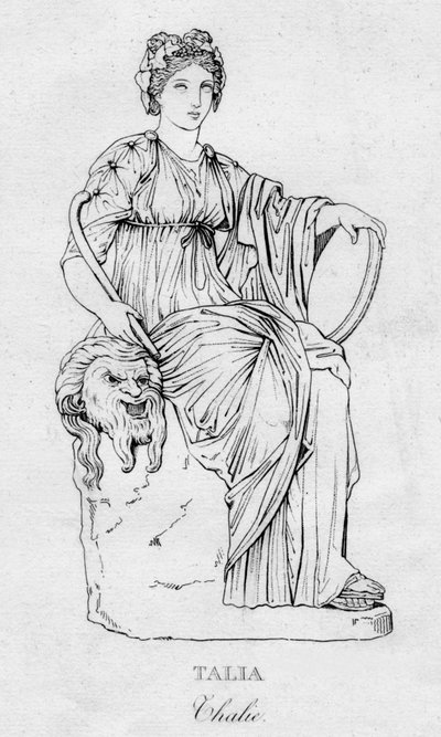 Talia Thalie, c1850 od Unbekannt