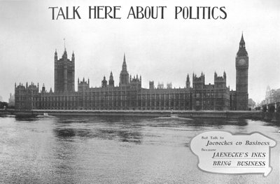 Talk Here About Politics - reklama Jaeneckes Inks, 1909. od Unbekannt