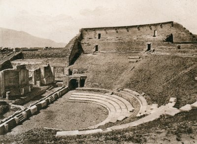 Tragické divadlo, Pompeje, Itálie, 1900 od Unbekannt