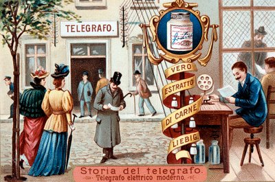 Telegrafní úřad, c1900 od Unbekannt