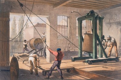 Telegrafní drát v Greenwich Works, c1865 od Unbekannt