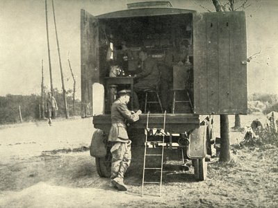 Telefonní ústředna připojená k R.A.F. Sekce draků, 1919. od Unbekannt