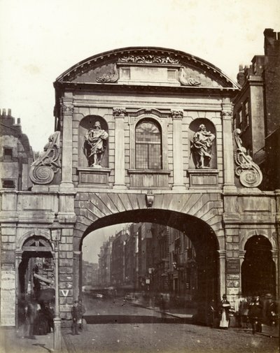 Temple Bar, Londýn, 19. století od Unbekannt