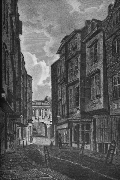 Temple Bar z Butcher Row, 1907 od Unbekannt