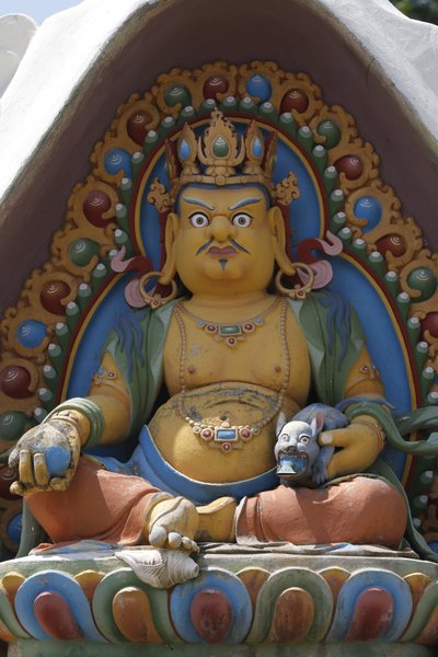 Chrám tisíce Buddhů. Sbor Dashang Kagyu Ling. Božstvo. Dzambala: Buddha bohatství, La Boulaye, Francie od Unbekannt