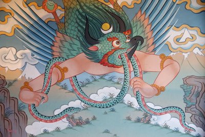 Chrám tisíce Buddhů Sbor Dashang Kagyu Ling Malba Garuda, La Boulaye, Francie od Unbekannt