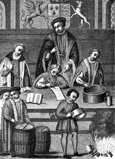 Testování vah a mír za vlády Jindřicha VII., Anglie, 1497-1509 od Unbekannt
