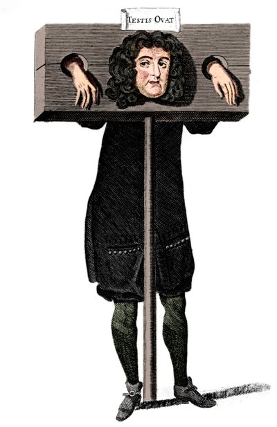 Testis Ovat, Titus Oates na pranýři, 17. století c1905 od Unbekannt