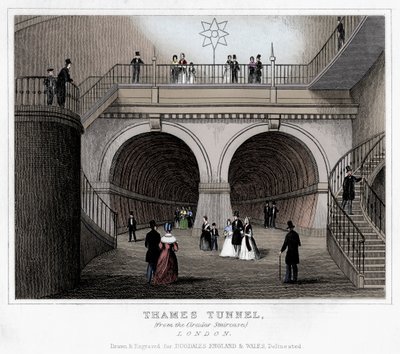 Thames Tunnel, Londýn, 19. století od Unbekannt
