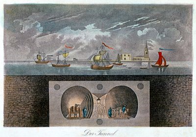 Temžský tunel, c1830 od Unbekannt