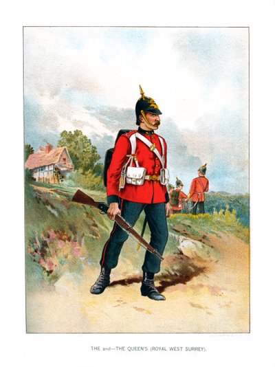 2., The Queens Royal West Surrey, c1890 od Unbekannt