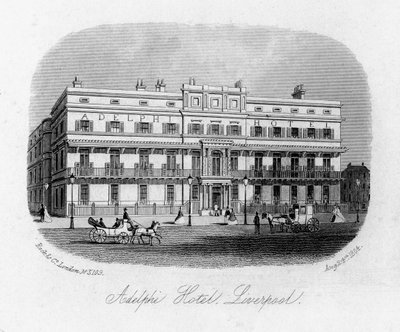 Hotel Adelphi, Liverpool, Merseyside, 1864 od Unbekannt