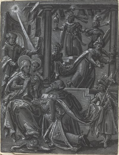 Klanění králů [recto], c. 1600. od Unbekannt