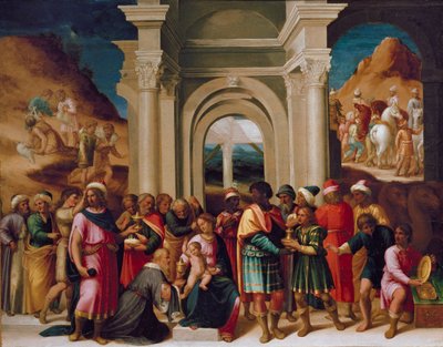 Klanění tří králů, c1530 od Unbekannt