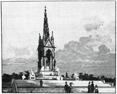 Albert Memorial, Kensington, Londýn, 1900 od Unbekannt