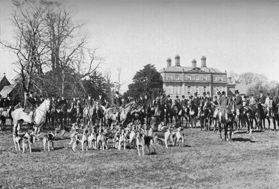 Albrightonští honiči: Setkání v Strettonu, c1903, 1903 od Unbekannt