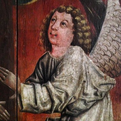 Anděl. Detail svatyně svaté krve, polovina 15. století od Unbekannt