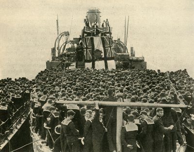 Arcibiskup z Yorku navštěvuje britské námořníky Royal Navy, první světová válka, 1914, c1920. od Unbekannt