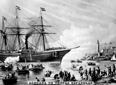 Příchod španělských vojsk, 1860, 1920 od Unbekannt