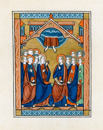 Nanebevstoupení, 1250-1260 od Unbekannt