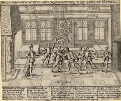 Zavraždění vévody z Guise, 1588 od Unbekannt