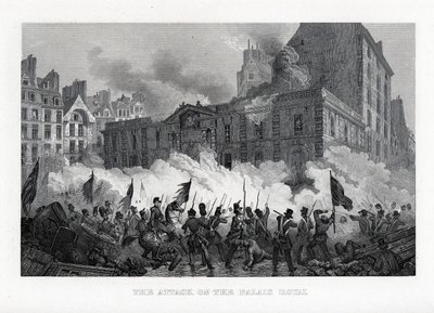 Útok na královský palác, 1882 od Unbekannt