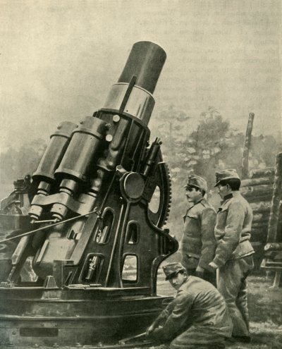 Rakouská 12palcová obléhací houfnice, 1914-1918, c1920. od Unbekannt