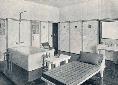Koupelna paláce Stoclet, Brusel, Belgie, c1914 od Unbekannt